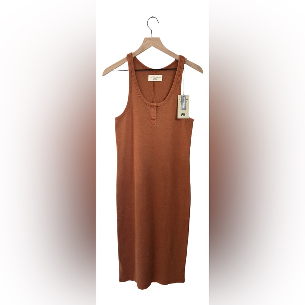 NWT The Normal Brand Two Button Snap Midi Dress Size Medium